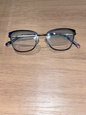Scott Harris Europa Stylish Blue gunmetal cat eye Eyeglasses frames only